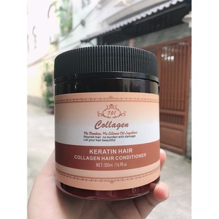 dầu ủ tóc phục hồi collagen plus vit e 701- kẻratin hair collagen 500ml