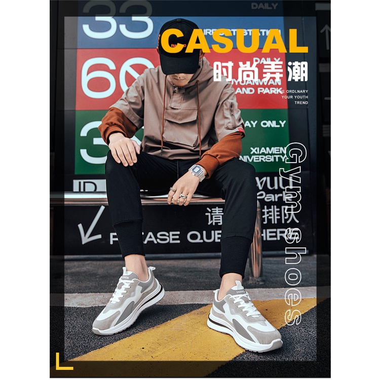 Giày Thể Thao Nam Thoáng Khí Đế Mềm RKC051