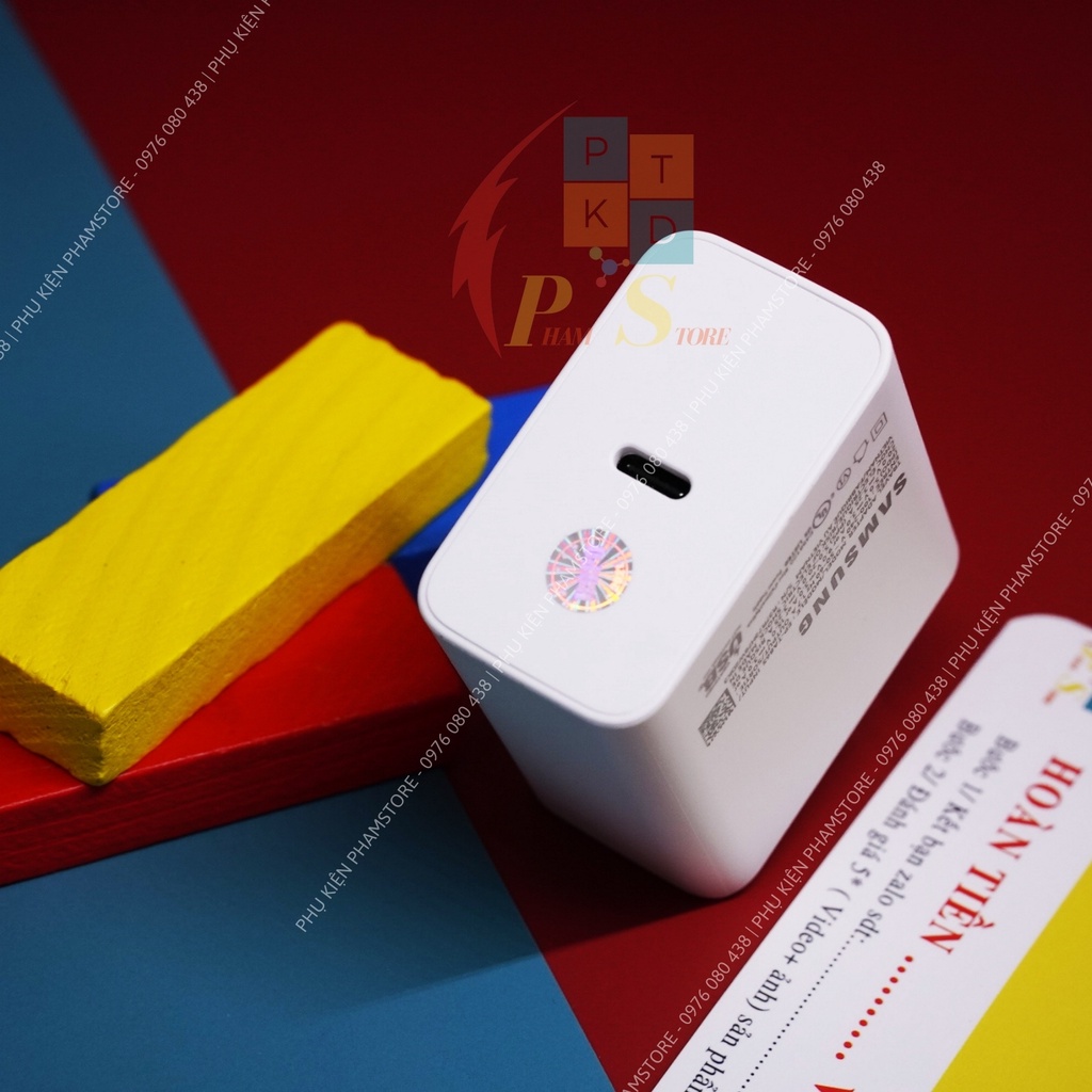 Cục Sạc Samsung 65W Chính Hãng Zin Máy| Bảo Hành 12 Tháng| Sạc Siêu Nhanh| Dùng Cho Điện Thoại Samsung, Xiaomi, IP, Oppo