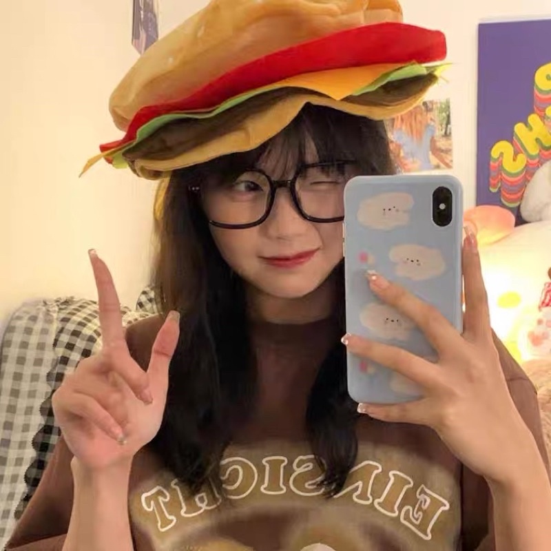 Mũ hamburger dễ thương