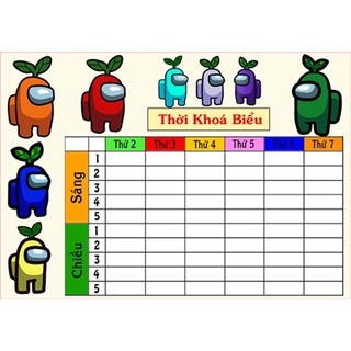 thời khoá biểu among us 2 ảnh