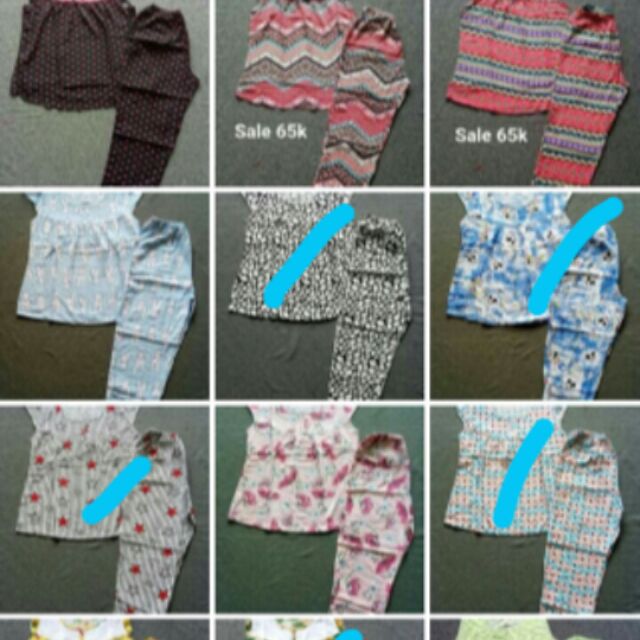 Combo 5 bộ dài bé gái