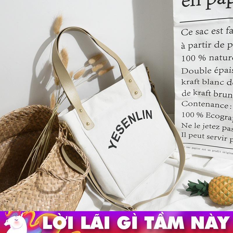 TÚI VẢI TOTE DÂY DA YESENLIN SÀNH ĐIỆU 1189