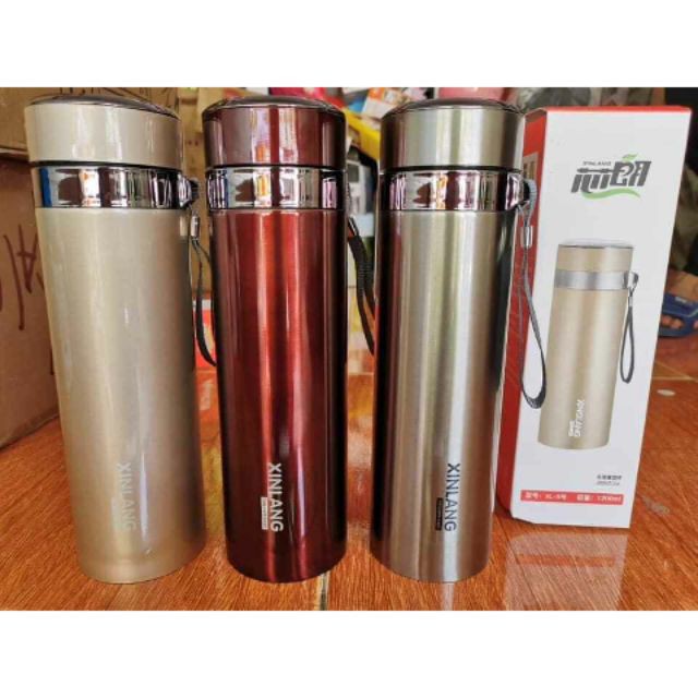[Hàng Loại 1]Bình Giữ Nhiệt Inox 1200ml Hàng Cao Cấp Có gương trên nắp bình - Bảo Hành 12 Tháng | BigBuy360 - bigbuy360.vn