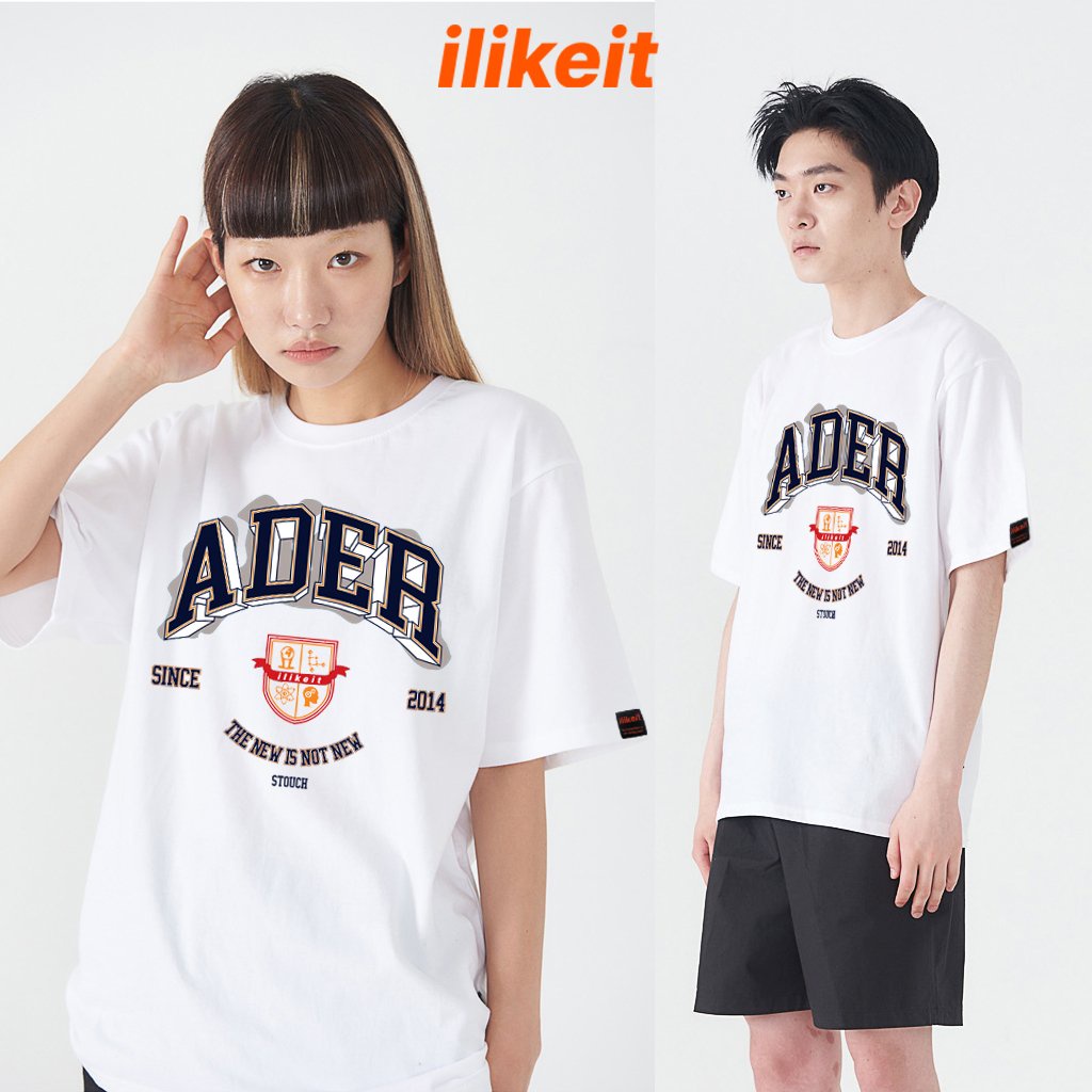 (ILIKEIT043) Áo thun tay lỡ Nam Nữ Couple - Unisex - form rộng hình in ADER SINCE 2014