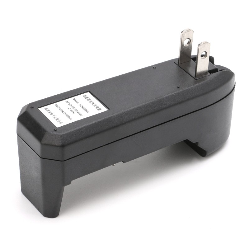 Bộ sạc pin AA AAA li Ni-Cd NiMh 3.7V 18650 bằng tre màu đen