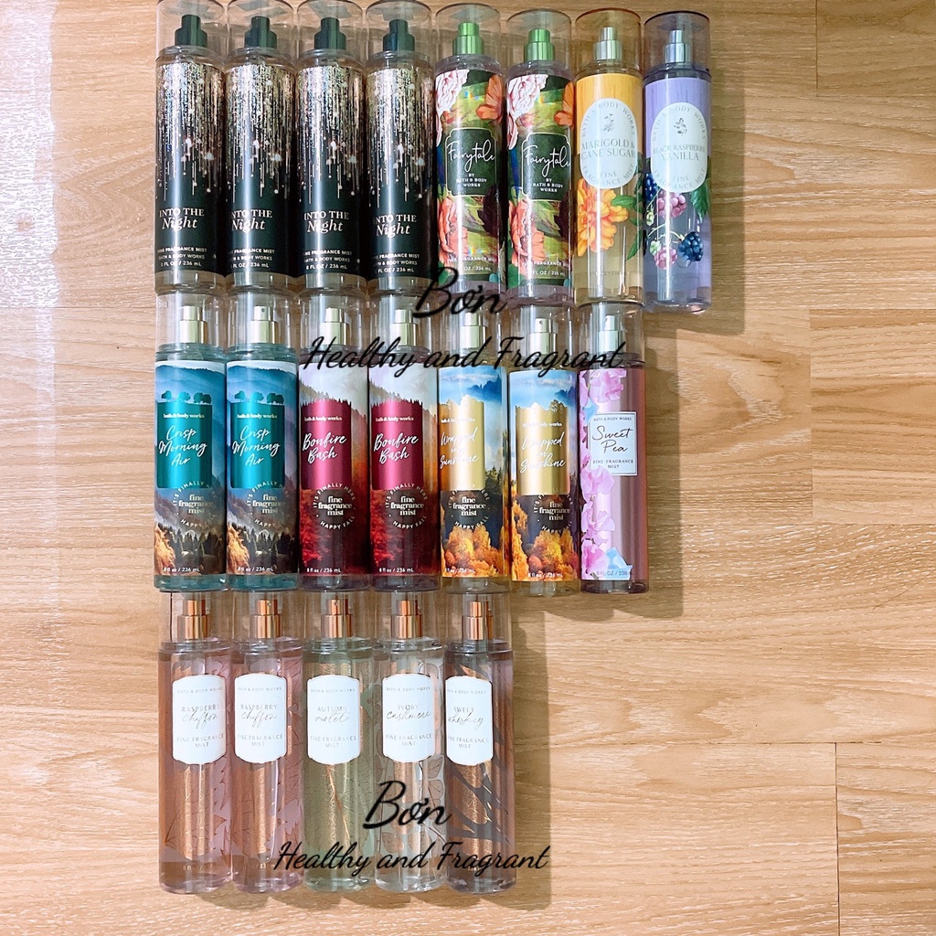/Bill US - PART VI/ Xịt thơm toàn thân 🍊 🍊Bath&Body Works 🍊 nhiều mùi 🍊
