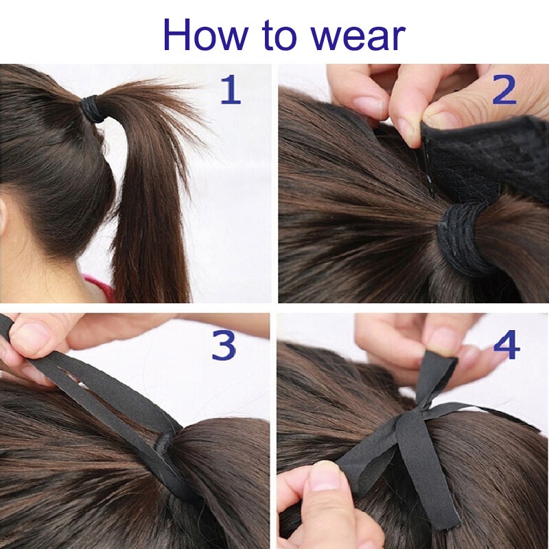 Tóc Giả Đuôi Ngựa Dài 22 Inch Nhiều Màu Thời Trang Cho Nữ