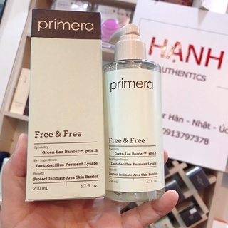 NƯỚC RỬA PHỤ KHOA Primera Free & Free Full 200ml