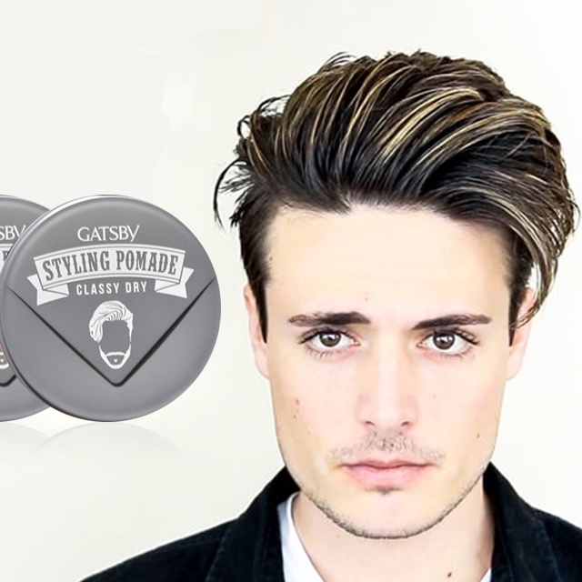 Pomade gốc nước vuốt tóc mỏng Gatsby Hair gel Styling Pomade Perfect Raise 75g bóng