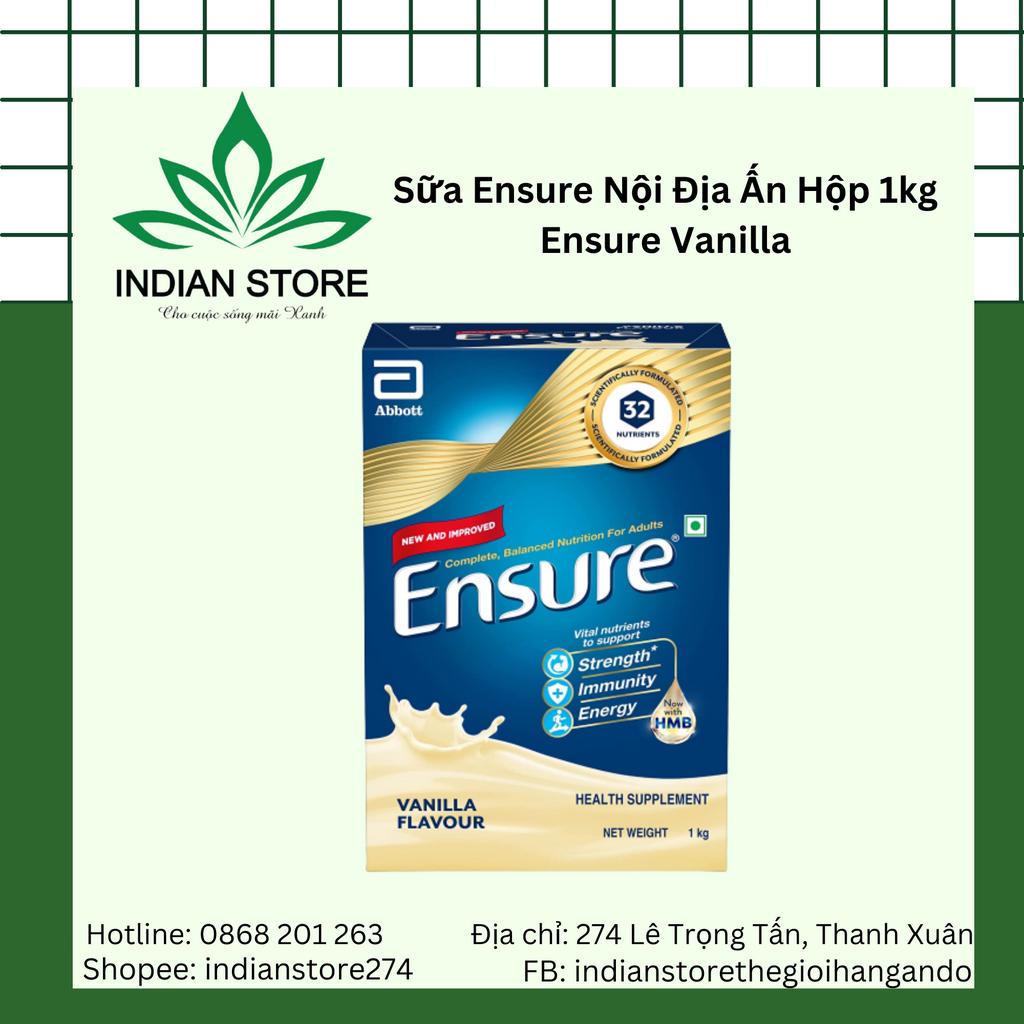 Sữa Ensure Vanila nội địa Ấn Độ  - Ensure Vanilla