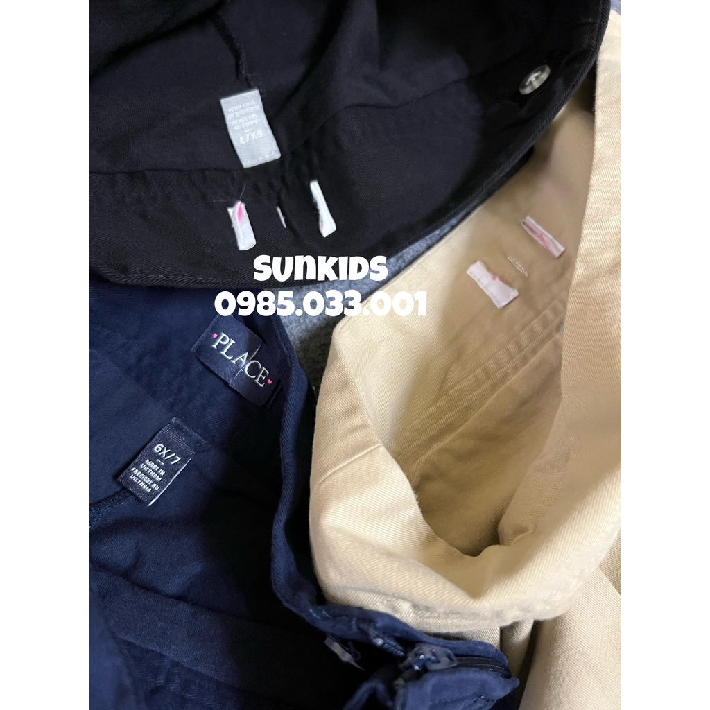 Chân váy xuất xịn Pla.ce kaki Xếp Ly