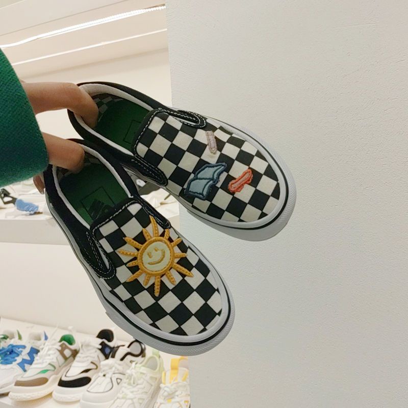 Giày Lười Vải Canvas Mềm Mại Phong Cách Hàn Quốc Thời Trang Xuân Hè Cho Bé