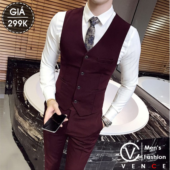 Áo Gile cao cấp theo màu vest chất vải cao cấp form ôm đẹp.