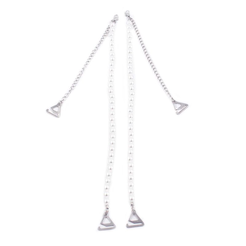 Dây áo ngực đính hạt ngọc trai giả 6mm / 8mm có thể tháo rời tiện dụng cho nữ