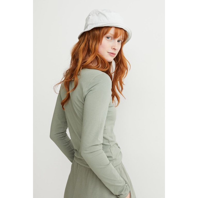 Áo cotton nữ dài tay H&M AUTH