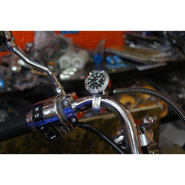 Đồng hồ báo giờ gắn Ghi đông tay lái xe mô tô xe máy ... Chống thấm nước Phát sáng trong tối.