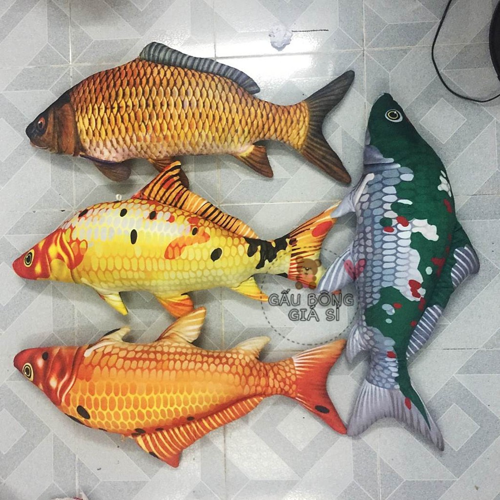 GỐI ÔM 3D CHO BÉ HÌNH CÁ CHÉP  [70cm]