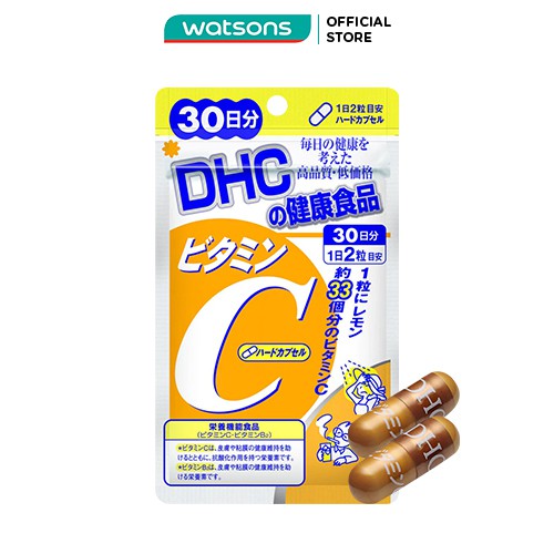 Thực Phẩm Bảo Vệ Sức Khỏe DHC Bổ Sung Vitamin C Hard Capsule Viên Nang Cứng 60v