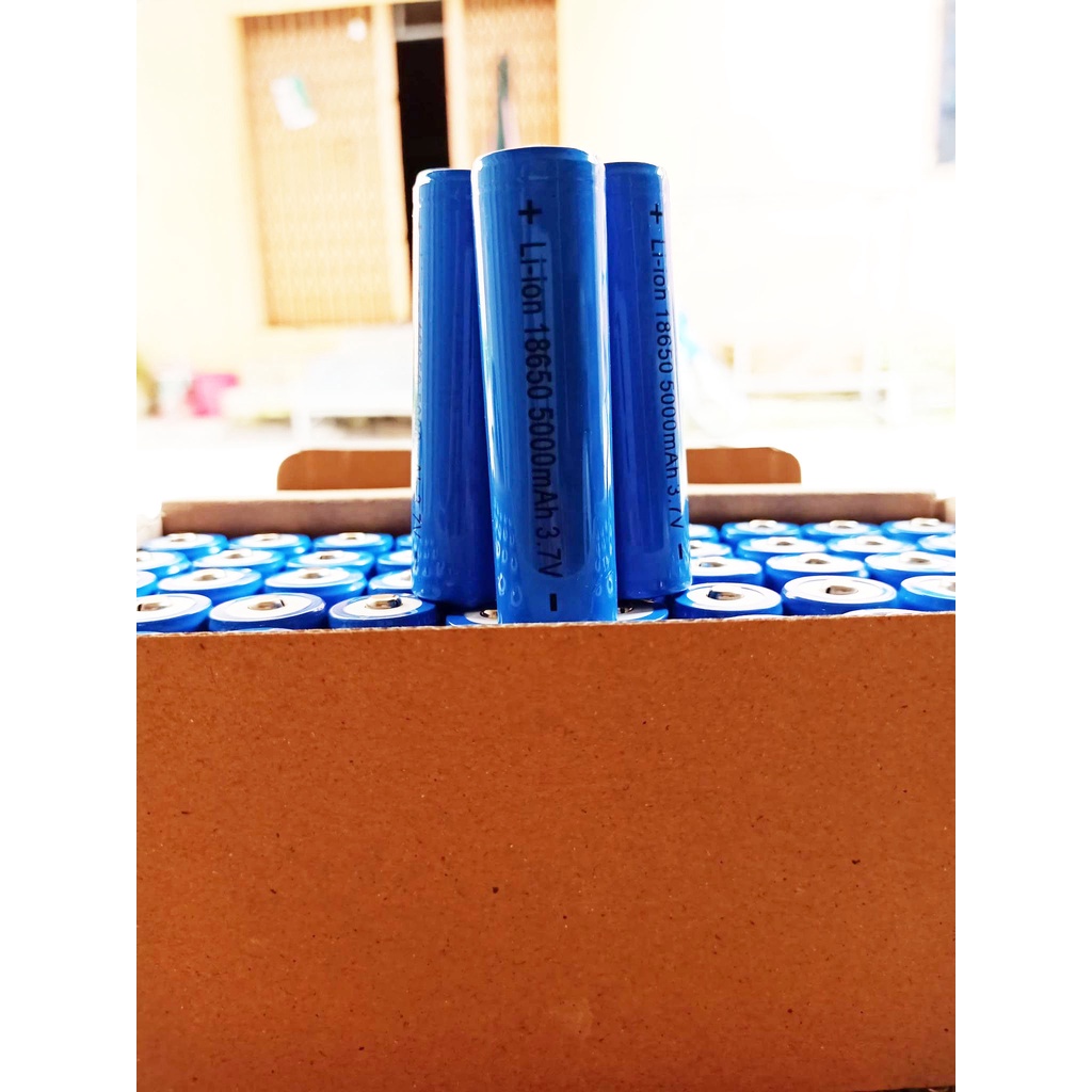 Bộ 5 Viên Pin 18650, Pin sạc 3.7V 18650 5000mAh Siêu Bền Dùng Cho Pin Sạc Dự Phòng, Đèn Pin, Tông Đơ, Chế Tạo Pin