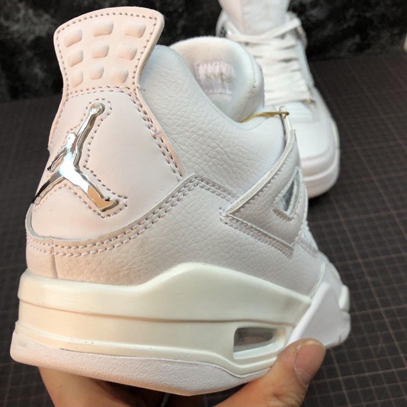 Video Giày thể thao AIR JORDAN 4 Retro Pure money full trắng x ! ! " " :