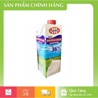 [HÀNG CHÍNH HÃNG] Kem Whipping Cream Tiệt Trùng 36% Mlekovita 1000ml – Whipping Cream UHT 36%