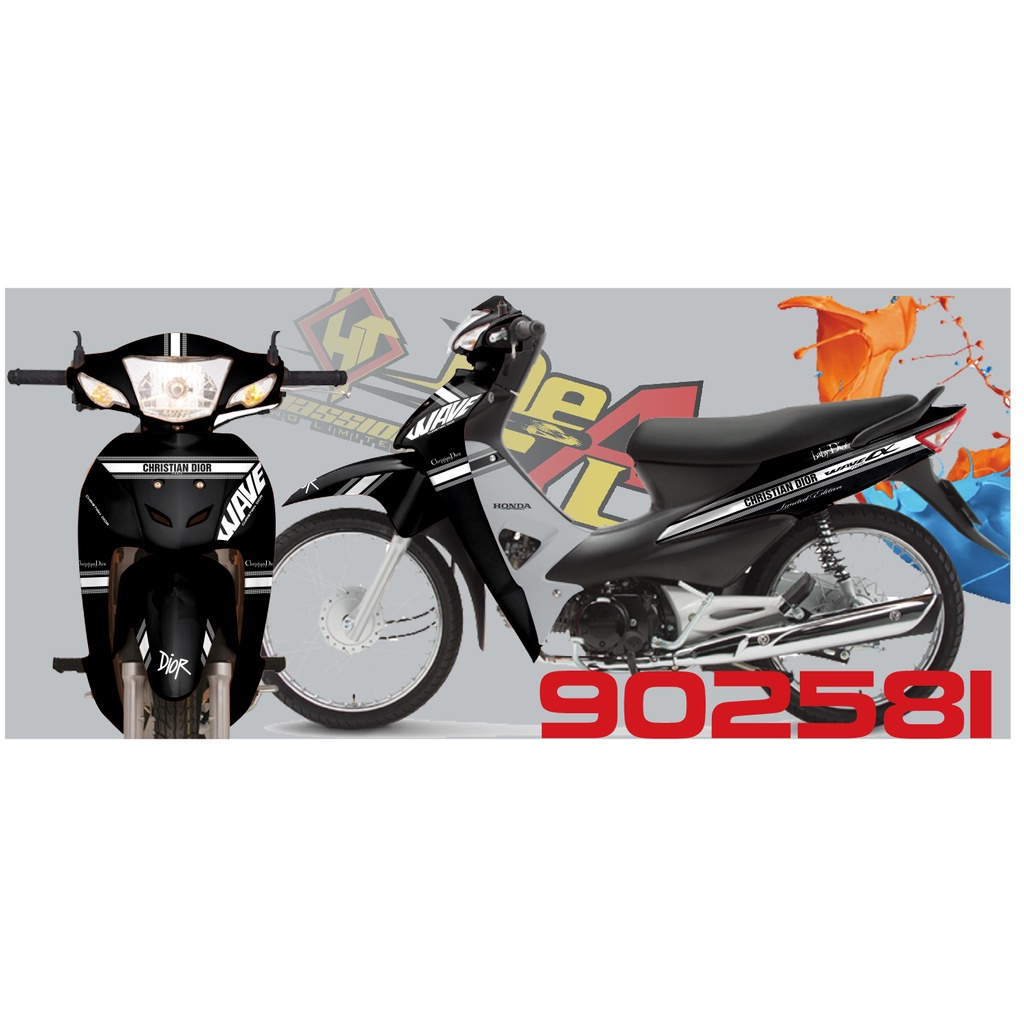 Tem rời Wave a 50 - 100 cc Đời 2006-2016 mẫu Dior mã 902581