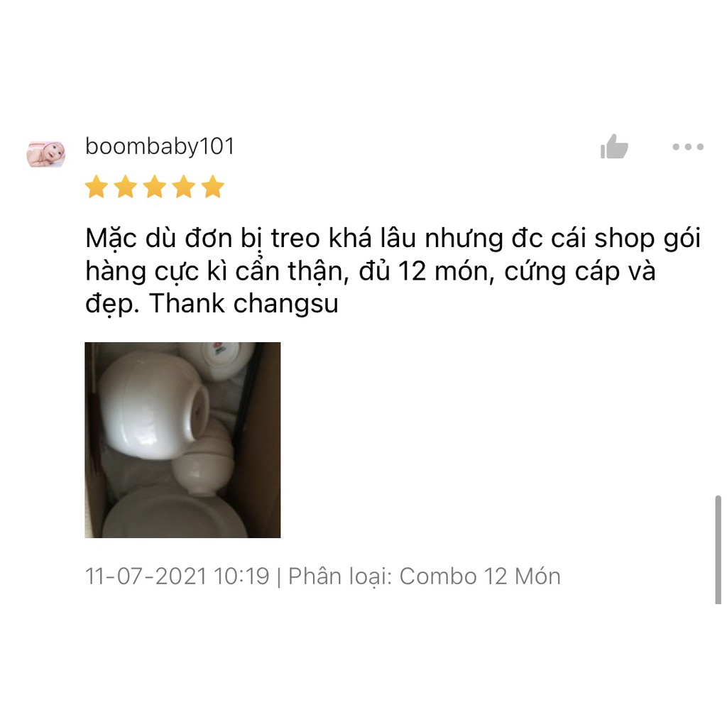 Set dĩa sứ trắng trọn bộ 3 đĩa tròn sâu lòng hiện đại - Vỡ 1 đổi 1