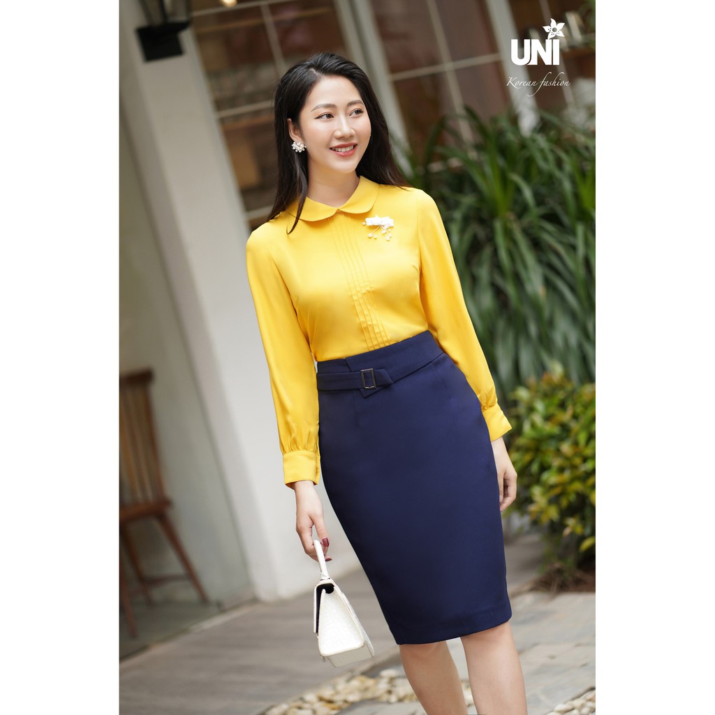 Chân Váy Công Sở DÁng Bút Chì Dài Phối Đai Sang Trọng 2CO527- UNI KOREAN FASHION