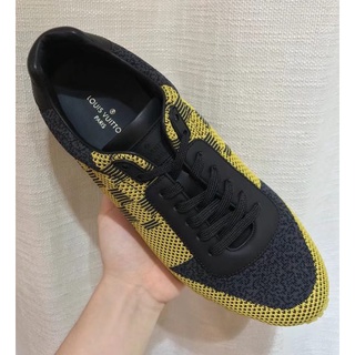 Giày nam Louis Vuitton họa tiết caro vàng GLLV24
