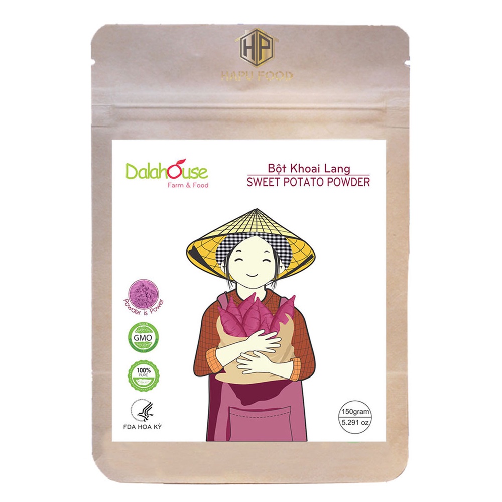 Bột khoai lang tím Dalahouse nguyên chất bổ dưỡng 50gr - Bolyfood