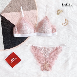 Áo ngực bản to Ladali, áo ngực cho người ngực to B07 -  Hồng