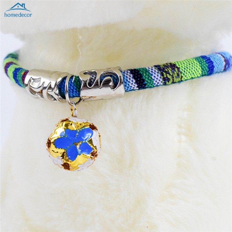 HD Adjustable Bohemian Pet Collar Ethnic-Style Cat Neck Ring Pet Cat Accessories With Bell