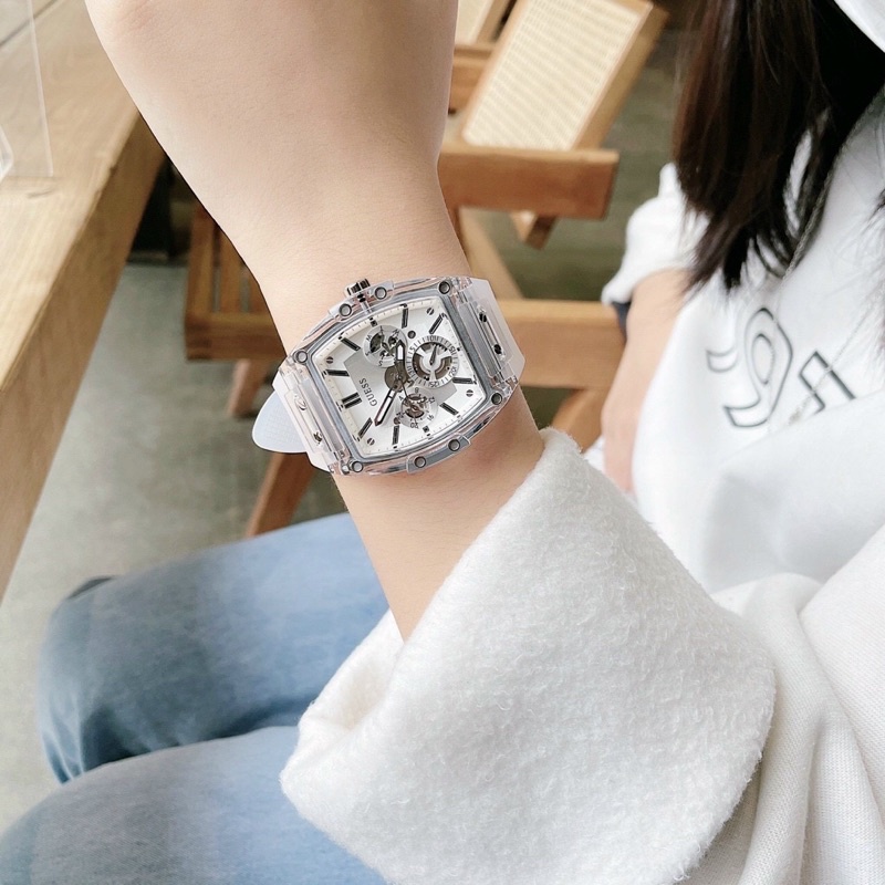 Đồng hồ nam nữ Guess Crystal Accented