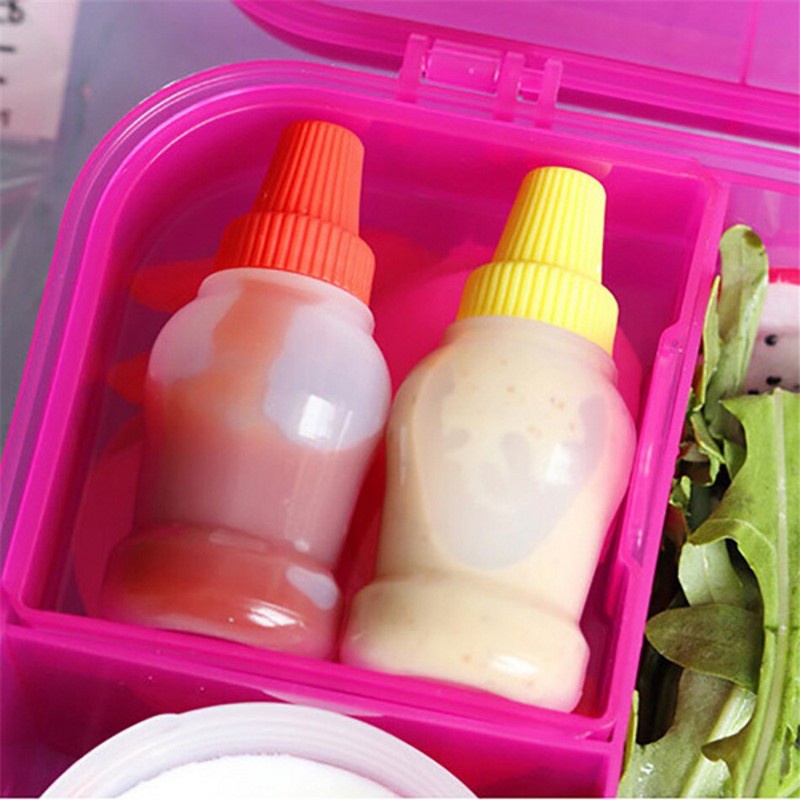 Set 2 Bình Đựng Nước Sốt Mini Dạng Bóp Tiện Dụng Cho Nhà Bếp