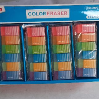 6 cục gôm, tẩy mầu