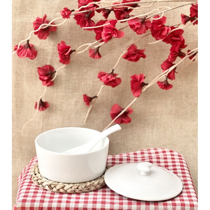 Âu sứ chưng yến, âu cháo, súp ♥️ Dung tích ~600ml- Màu men trắng tinh- Gốm sứ Bát tràng