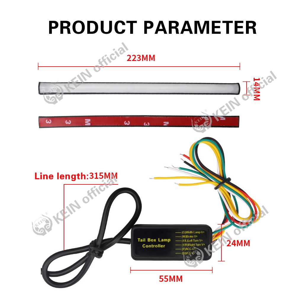 Đèn LED Phanh Xe Hơi Dc 12V Chống Thấm Nước Nhiều Màu Sắc