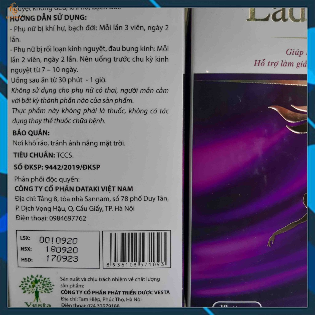 VIÊN UỐNG LADY CARE V - Khắc Phục Triệu Chứng Mãn Kinh Tăng Đàn Hồi Se Khít Phái Nữ - CHÍNH HÃNG HỘP 30 VIÊN [CHE TÊN] | BigBuy360 - bigbuy360.vn