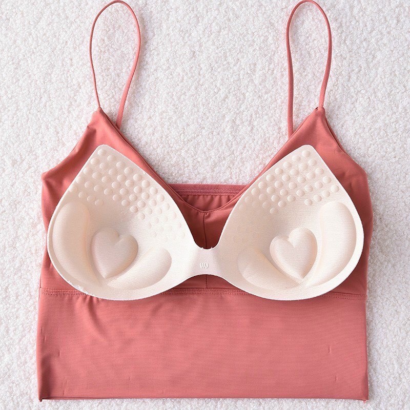 Áo Bra Dây Hot Trend 2020, Bralette Su Mút Mỏng - Áo Bra Tập Thể Thao 2 Dây Nhiễn Su Non Siêu Mát