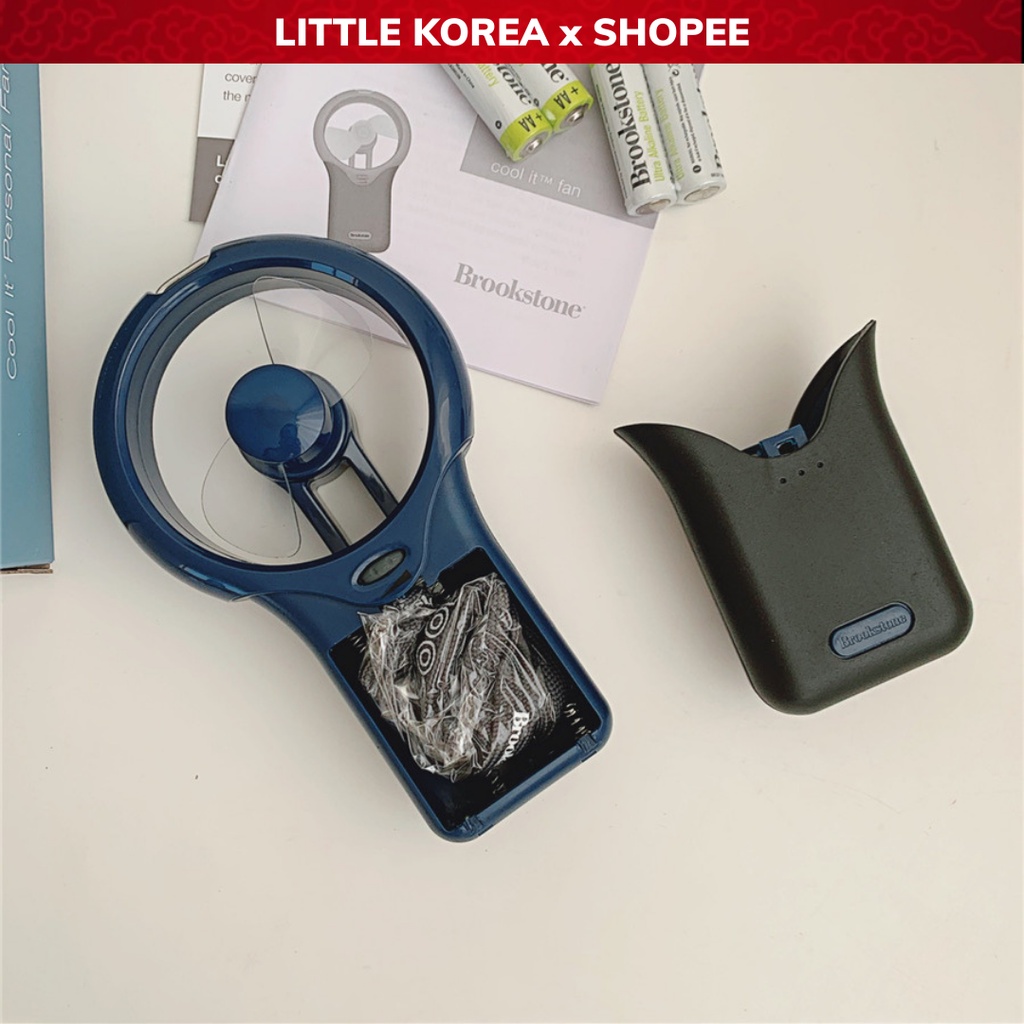 Quạt Cầm Tay Mini Dùng Pin BOOKSTONE - LITTLE KOREA