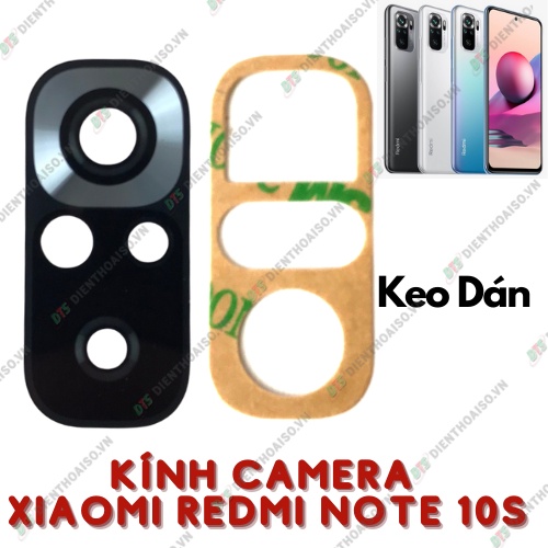 Mặt kính camera xiaomi redmi note 10s có sẵn keo dán