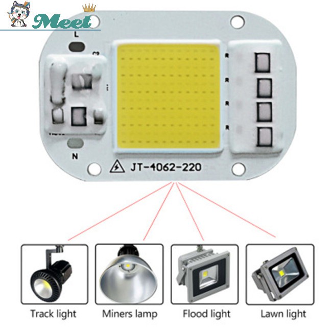 Chip Đèn Led Cob Áp Suất Cao Ac 220v 20w / 30w / 50w