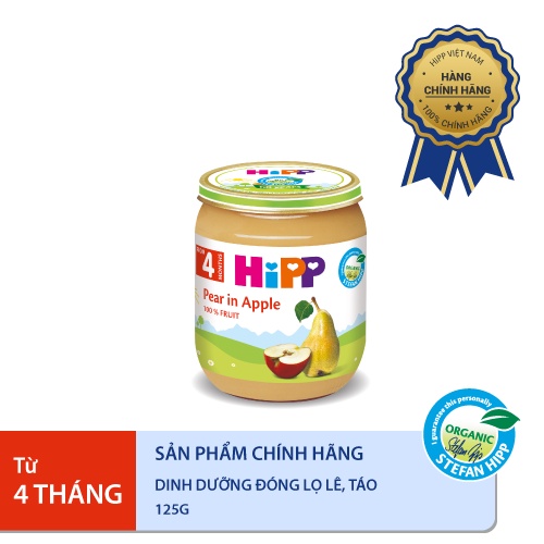 [QUÀ TẶNG] Dinh dưỡng đóng lọ ăn dặm HiPP Organic 125g (Vị ngẫu nhiên)