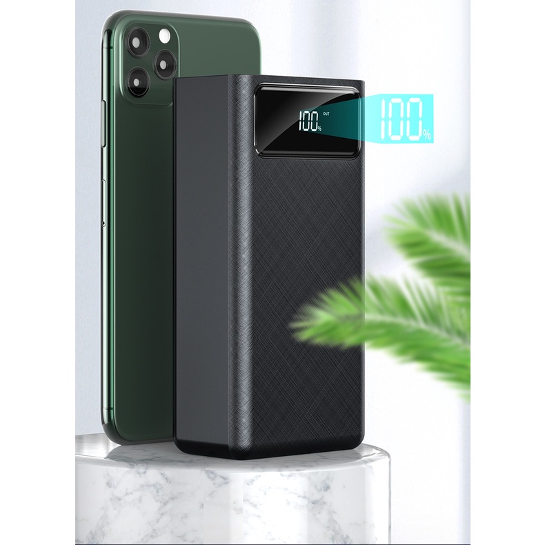 GiGiBomstore Sạc dự phòng50000mah  dung lượng lớn tiện lợi sự dụng , 4 cổng sạc đầu vào, 3 cổng sạc đầu ra Màn hình LED