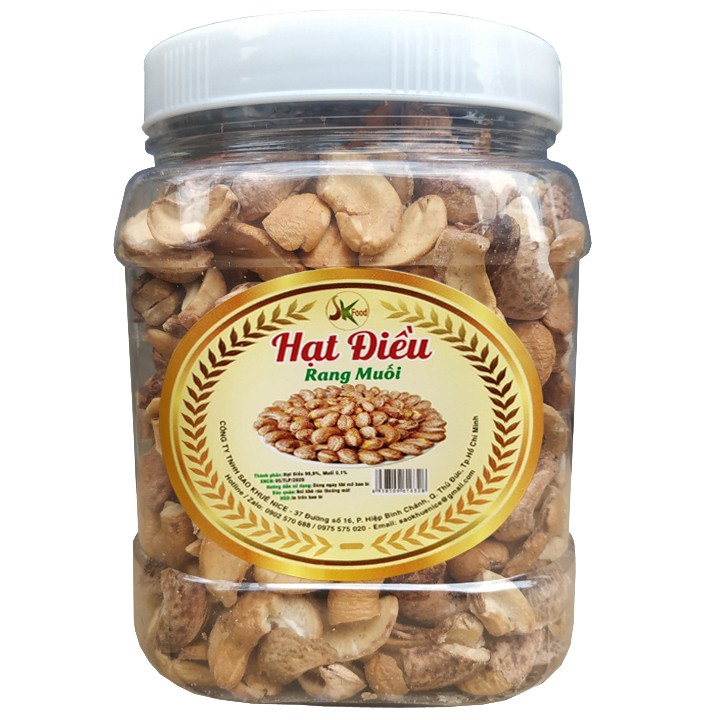 500g hạt điều vỡ rang muối thơm ngon hiệu SK FOOD