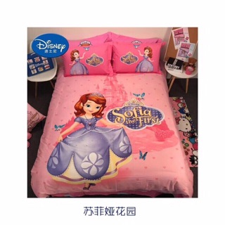Bộ chăn ga gối hoạt hình Cotton lụa