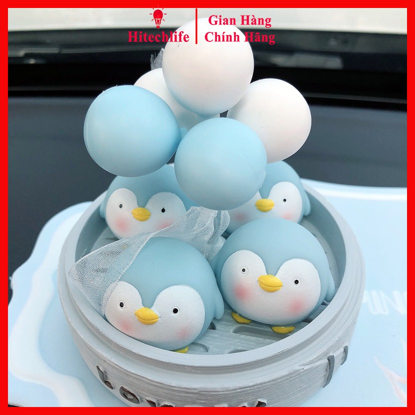 Phụ Kiện Trang Trí Taplo Ô Tô Set 4 Chú Chim Cánh Cụt Trang Trí Xe Hơi, Bàn Làm Việc, Bàn Học, Phòng Khách Cực Dễ Thương