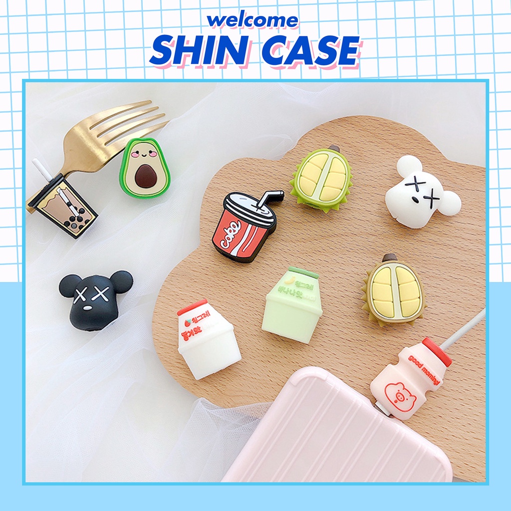 Phụ Kiện Bảo Vệ Đầu Sạc Cho Điện Thoại Phụ Kiện Tai Nghe Bluetooth Cáp Sạc Pin Dự Phòng Vỏ Case Ốp Lưng - Shin Case