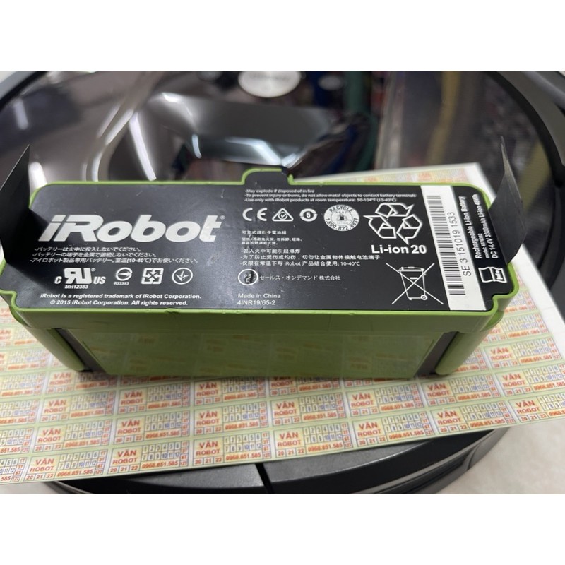 pin thay thế cho irobot roomba 980,981